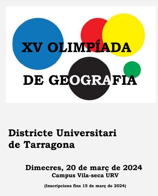 XV Olimpíada de Geografia – Districte universitari de Tarragona – URV