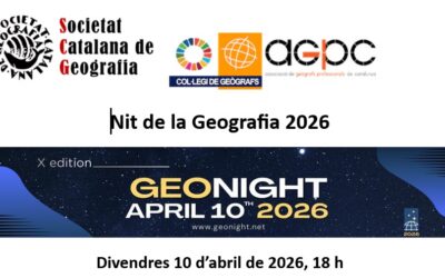 Nit de la Geografia 2026 de la Societat Catalana de Geografia